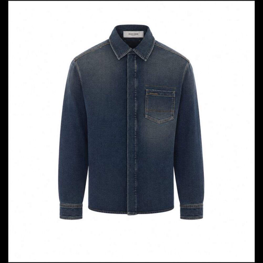 Golden Goose Men Journey Roger Denim Shirt